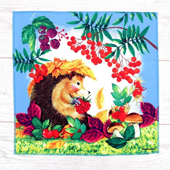 Вышивка лентами "Ёжик", 35 х 35 см