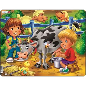 Пазл «Дети на ферме. Корова», 18 деталей (BM5) от Сима-ленд