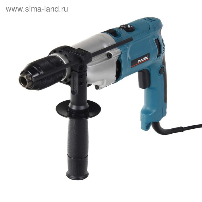 

Дрель ударная Makita HP 2071, 1010Вт,БЗП-13мм,0-1200/2900об/м,2.4кг,чем,мет редуктор