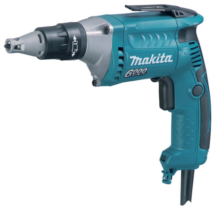 Дрель-шуруповерт Makita FS6300, для гипсокартона, 570Вт, 6000об/м,6-ти гран 1/4"