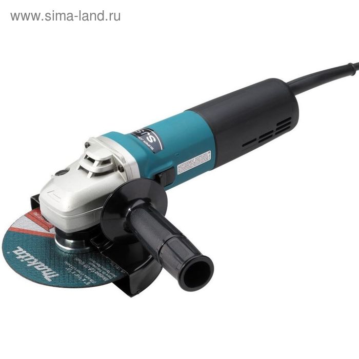 Шлифмашина угловая Makita 9566 C, 150мм,1400Вт,10000об/м,2.4кг,кор,муфта SJS