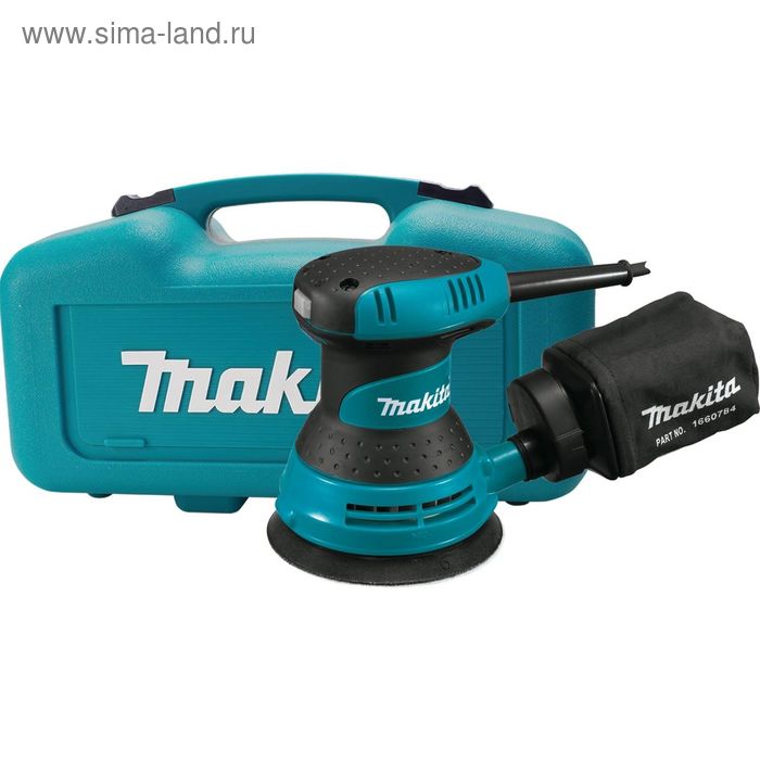 Шлифмашина эксцентриковая Makita ВО5030 K, 300Вт,125мм,12000об/м,ампл-2.8мм,1.3кг