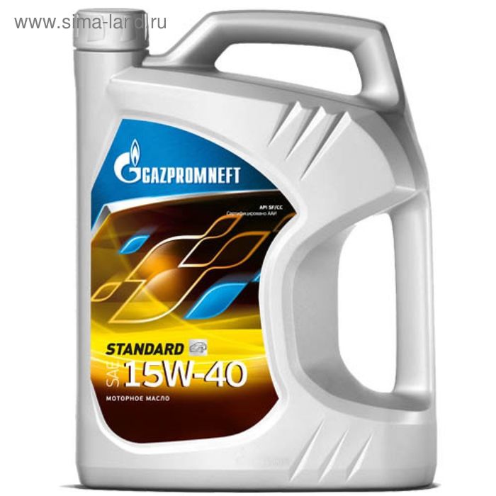 Масло моторное Gazpromneft Standart 15W-40, 4 л масло моторное gazpromneft super 15w 40 205 л