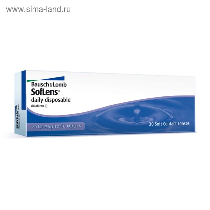 

Контактные линзы Soflens Daily Disposable, -8/8,6, в наборе 30шт.