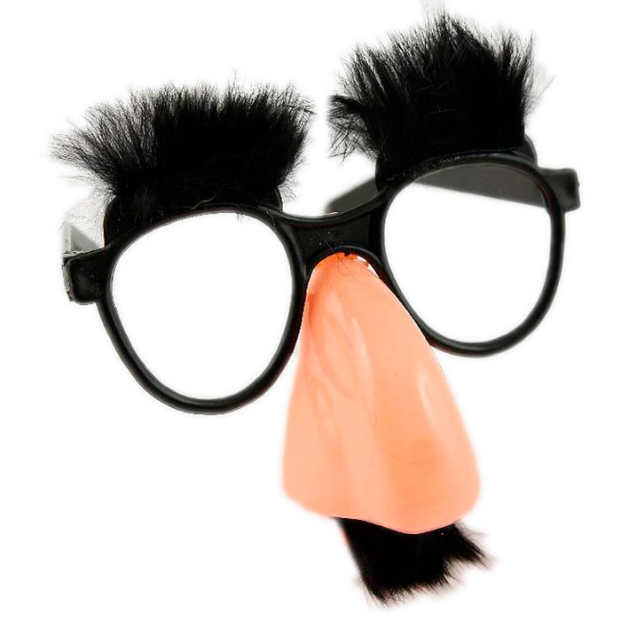 карнавальные очки с усами и бровями очки старика Очки-маска с бровями и усами
