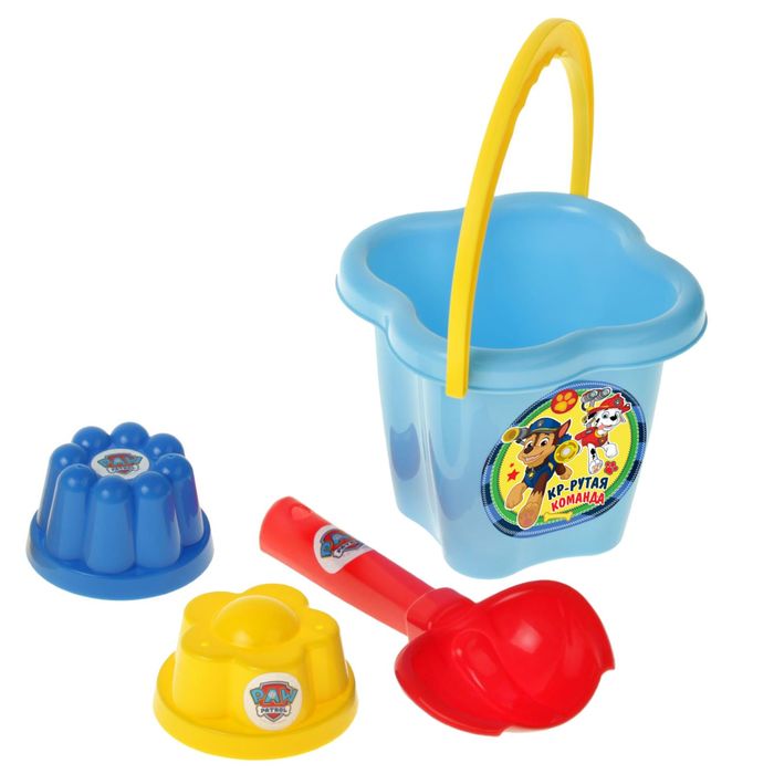 Щенячий патруль. Набор для игры с песком "Крутая команда", 4 предмета, цвет МИКС