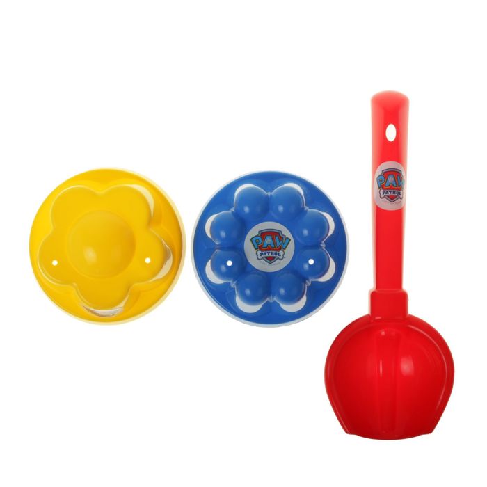 Щенячий патруль. Набор для игры с песком "Крутая команда", 4 предмета, цвет МИКС