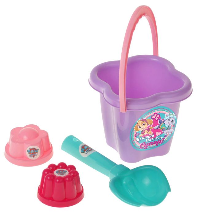 Щенячий патруль. Набор для игры с песком "Супер!", 4 предмета, цвет МИКС