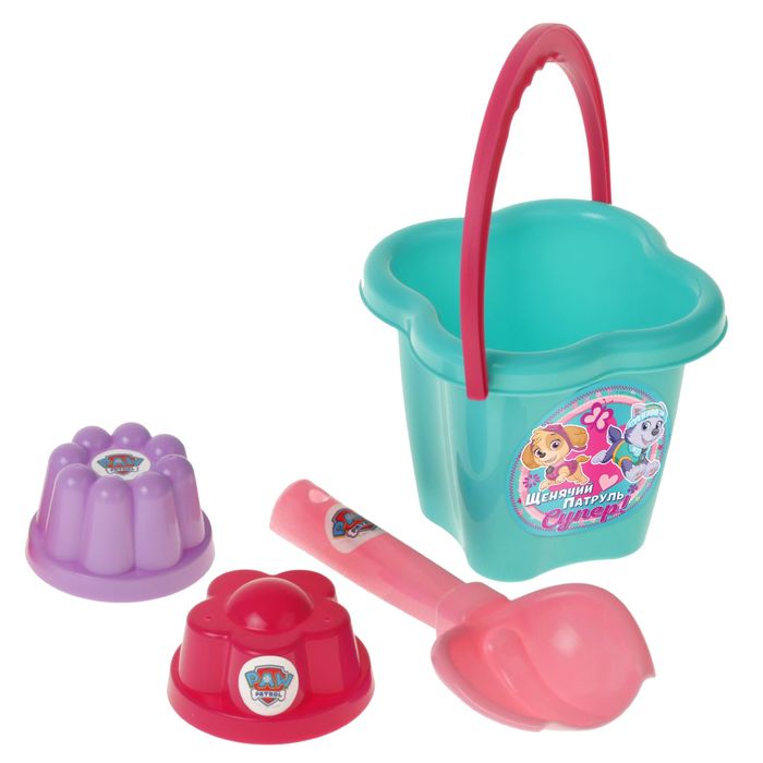 Щенячий патруль. Набор для игры с песком "Супер!", 4 предмета, цвет МИКС