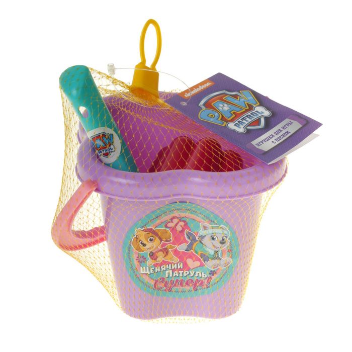 Щенячий патруль. Набор для игры с песком "Супер!", 4 предмета, цвет МИКС