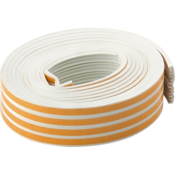 Уплотнитель "СИБРТЕХ", профиль E, в катушке 24 м, белый