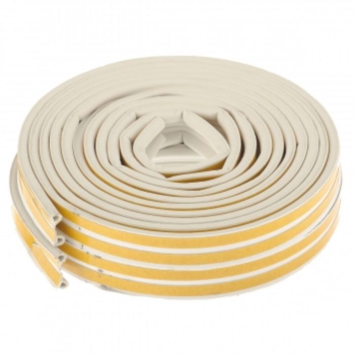 Уплотнитель "СИБРТЕХ", профиль P, в катушке 12 м, белый