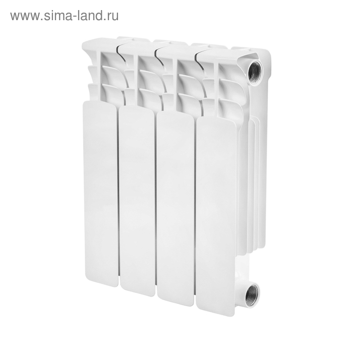 Радиатор биметаллический STOUT Space 350, 350 x 90 мм, 4 секции цена и фото