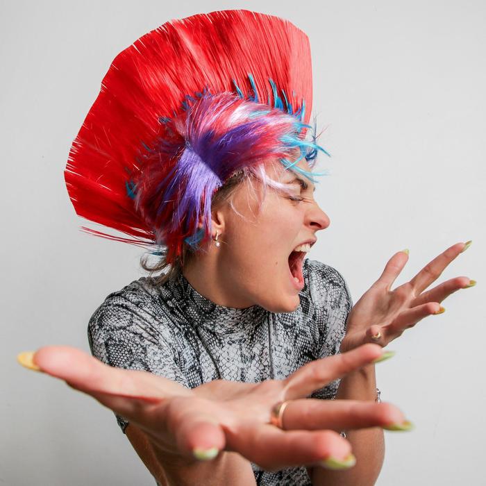 Парик «Ирокез», яркий, МИКС парик ирокез яркий микс цветов 1шт