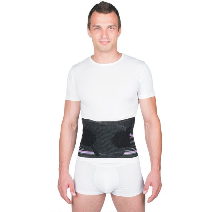 Корсет ортопедический EVOLUTION высота 25см арт.Т-1503 р.XXL/черный