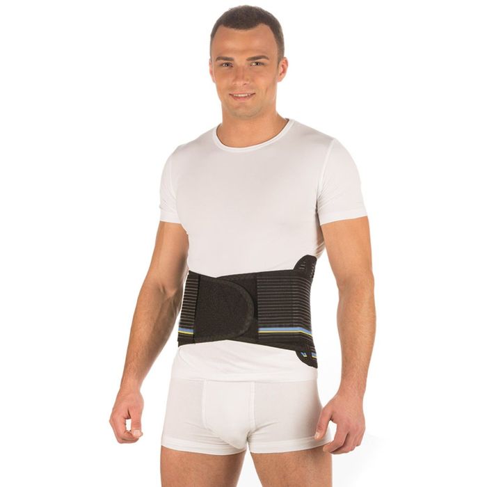 Корсет ортопедический ширина 24см, 6 ребер арт.Т-1559 №7 (XXL)/черный