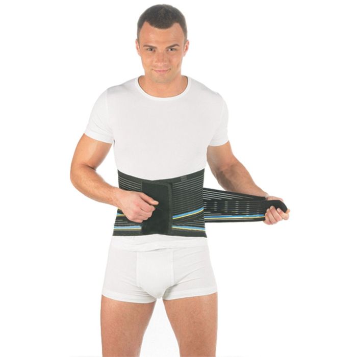 Корсет ортопедический ширина 25см, 4 ребра арт.Т-1560 №4 (M)/черный