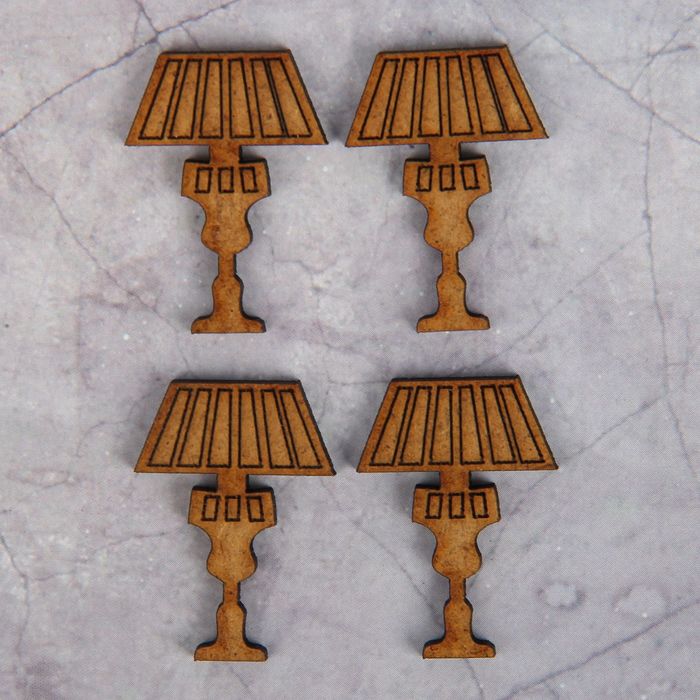 Декоративный элемент для творчества "Лампа" набор 4 шт, 30х1,8 см (ДЕК-327)