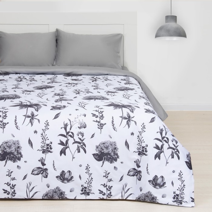 Постельное бельё "Этель" Евро Грация, размер 200х217 см, 220х240 см, 50х70 см - 2 шт., мако-сатин 128 г/м2