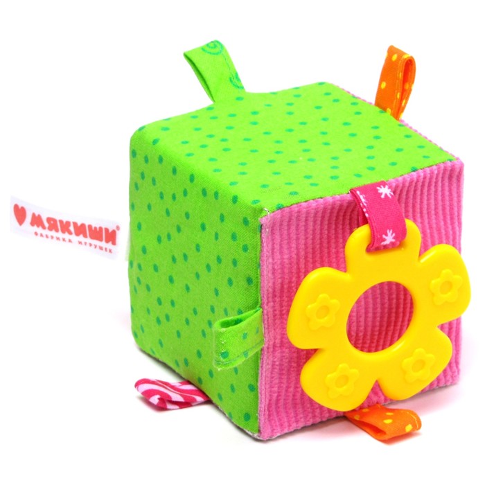 Развивающая мягкая игрушка "Кубик", МИКС