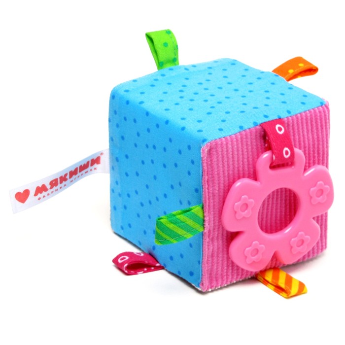 Развивающая мягкая игрушка "Кубик", МИКС