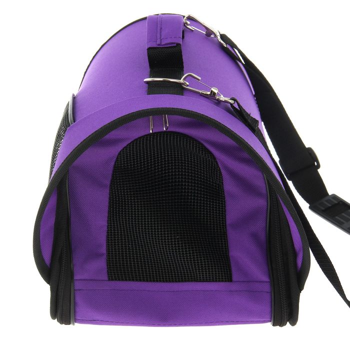 Сумка-переноска с козырьком, 31 х 20,5 х 23 см, фиолетовая