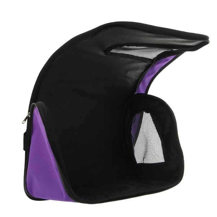 Сумка-переноска с козырьком, 31 х 20,5 х 23 см, фиолетовая