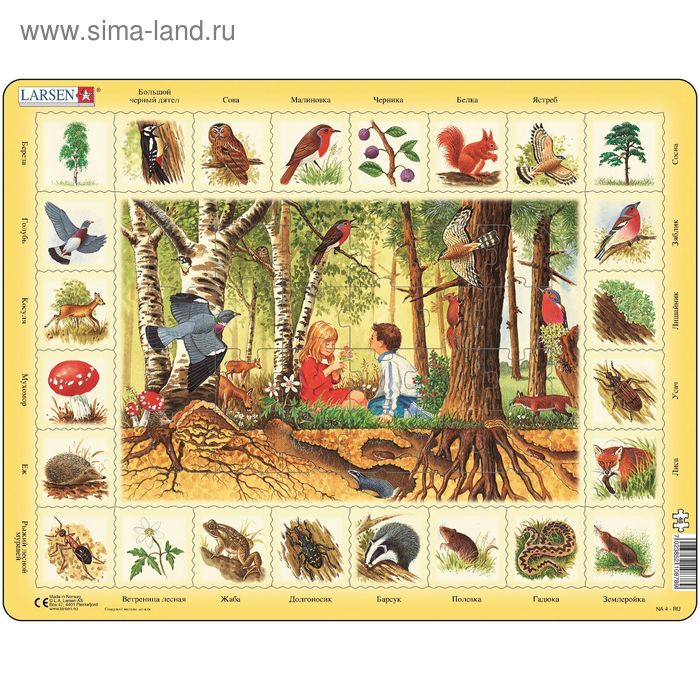 

Пазл «Лес», 48 деталей (NA4)