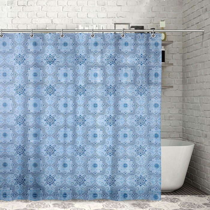 Штора для ванной 180х180 см "Кристалл", EVA