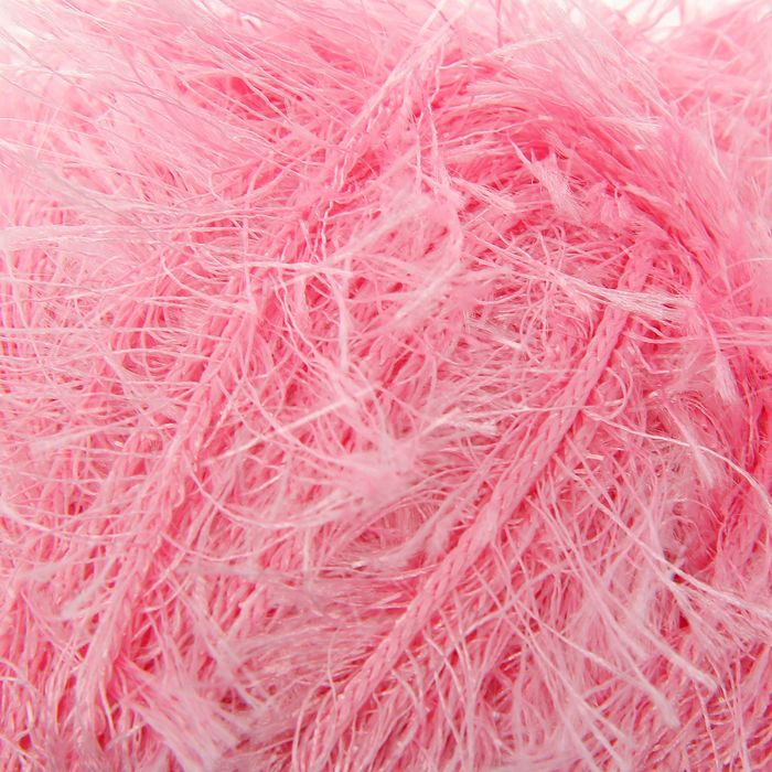Пряжа "Травка с метанитом" 90% полиэстер, 10% метанит 115м/100гр (2000 розовый)