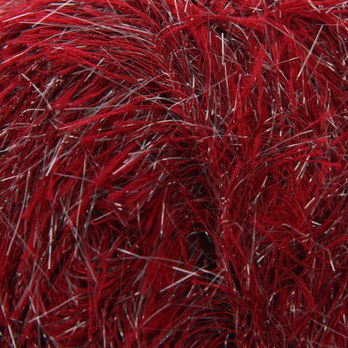 Пряжа "Травка с метанитом" 90% полиэстер, 10% метанит 115м/100гр (2029 бордо)