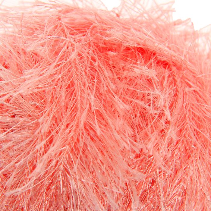 Пряжа "Травка с метанитом" 90% полиэстер, 10% метанит 115м/100гр (2671 персик)