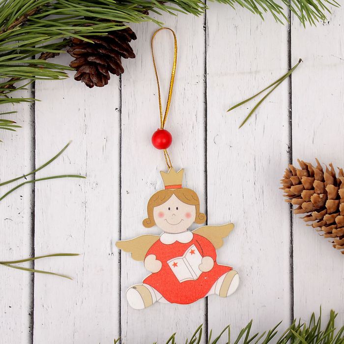 Подвеска новогодняя "Девочка - ангел"