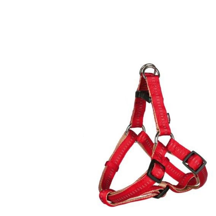 Шлейка Trixie Elegance One Touch, S, 40–50 мм/15 мм, красный/бежевый