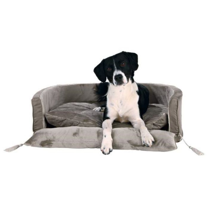 Лежак Trixie King of Dogs, 90 × 70 см, серо-коричневый