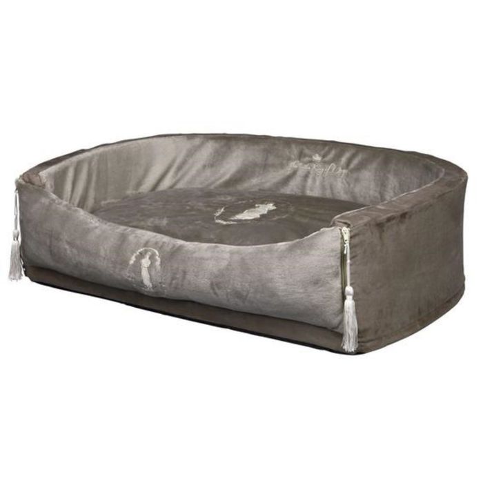 Лежак Trixie King of Dogs, 90 × 70 см, серо-коричневый
