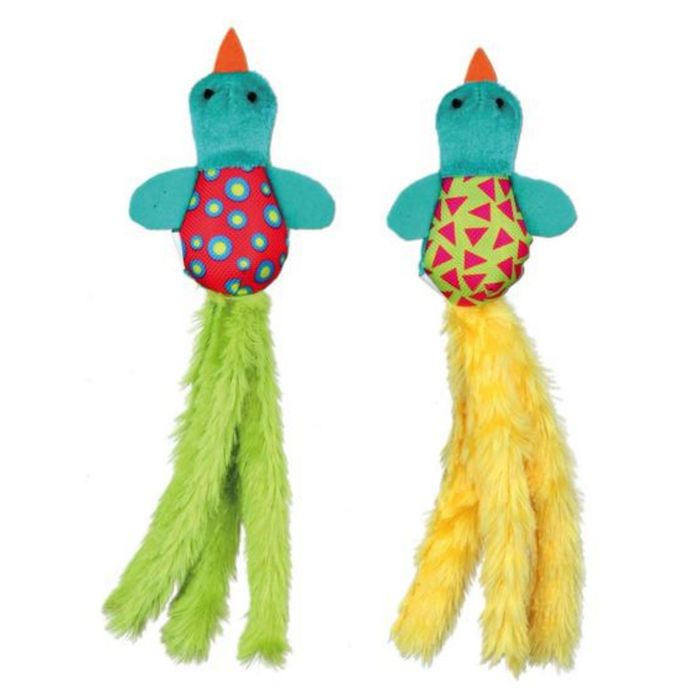 Игрушка для кошки Trixie "Птичка", 21 см, плюш/текстиль, цвет в ассортименте