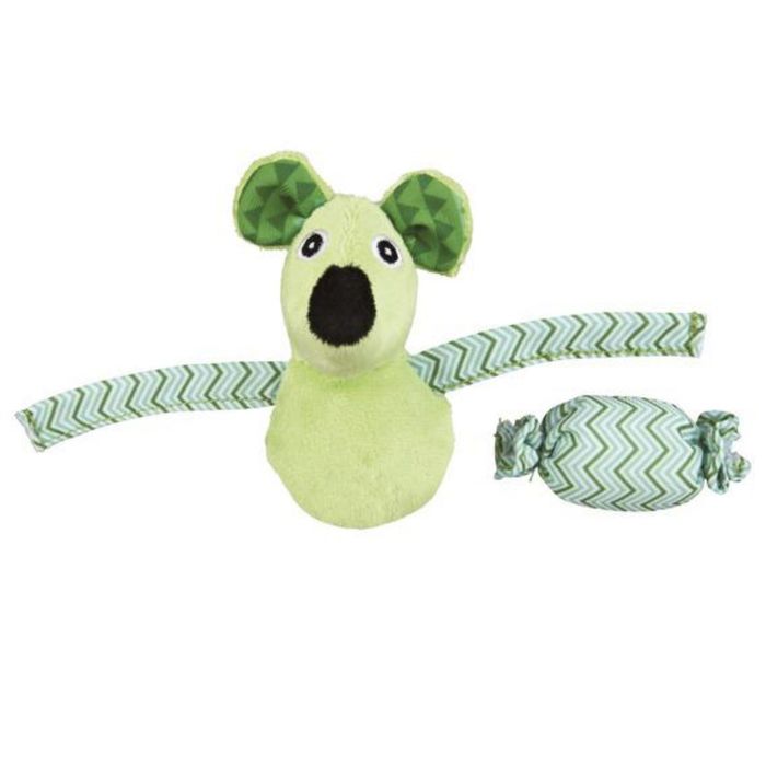 Игрушка для кошки Trixie "Мышь с конфетой" плюш/ткань, 10 см / 5 см