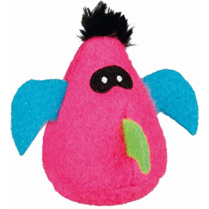 Игрушка Trixie "Птичка с погремушкой", войлок, 9 см