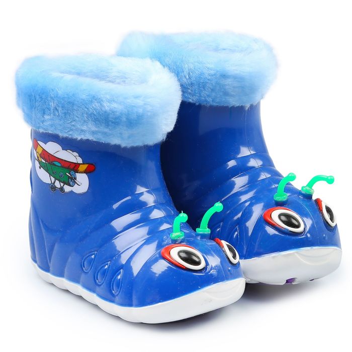 Сапоги резиновые детские "Авиатор", размер 24, синий