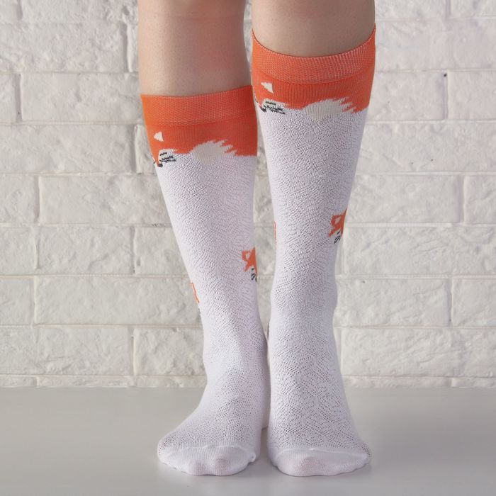 Гольфы детские ажур "Лисичка" 20-22 см, 7-9 лет, 80% хл.,17% п/э, 3% эл.