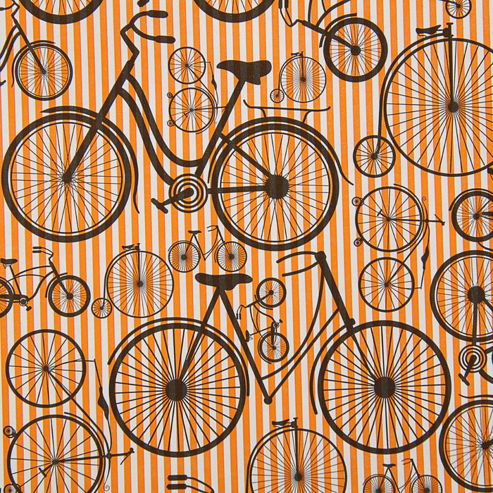 Бумага упаковочная крафт "Монобайки" 0,7 х 10 м