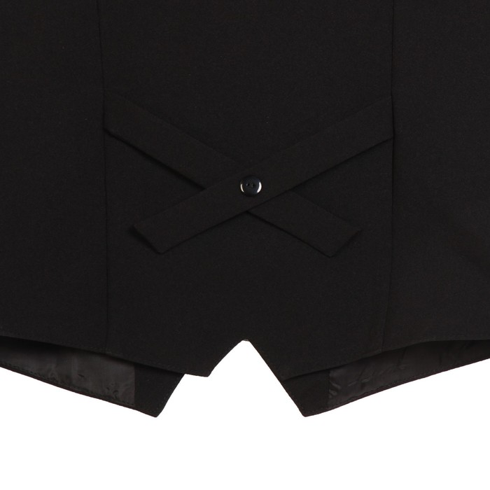 Жилет для мальчика, рост 146 см, цвет чёрный 15-201-1