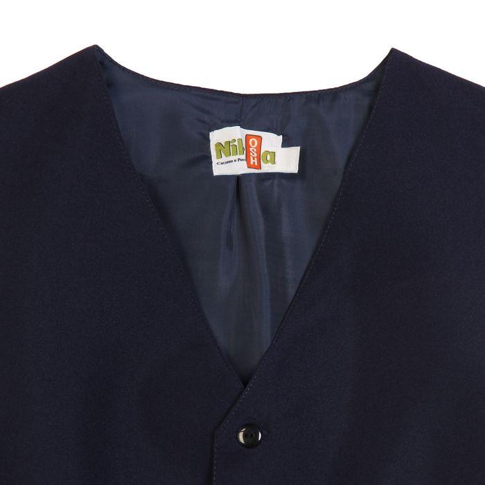 Жилет для мальчика, рост 146 см,цвет тёмно-синий 15-201-1