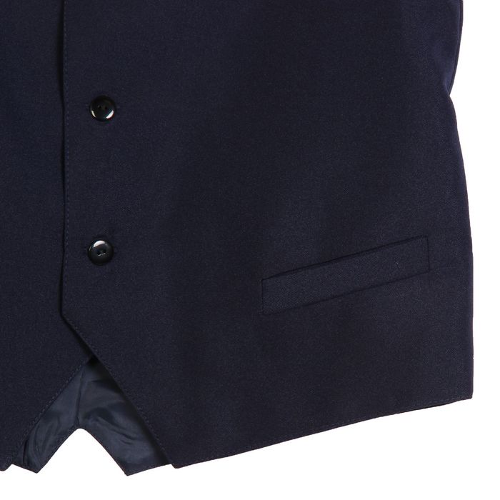 Жилет для мальчика, рост 146 см,цвет тёмно-синий 15-201-1