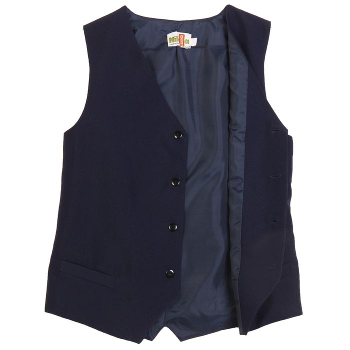 Жилет для мальчика, рост 146 см,цвет тёмно-синий 15-201-1