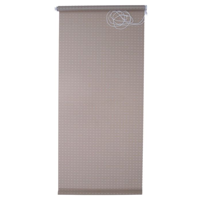 Штора рулонная 140х175 "Плаза", цвет коричневый