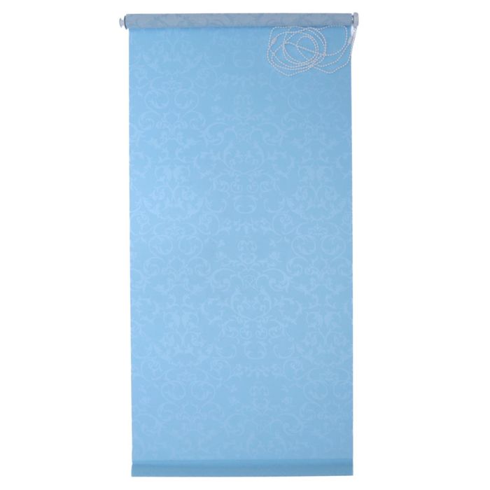 Штора рулонная "Дельфы" 90х175 см, цвет голубой