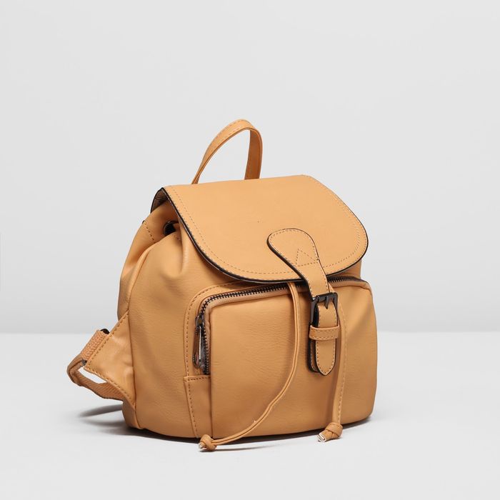 Рюкзак молодёжный на шнурке, 1 отдел, наружный карман, цвет хаки