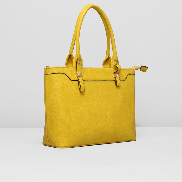 Сумка женская, 1 отдел, наружный карман, цвет жёлтый